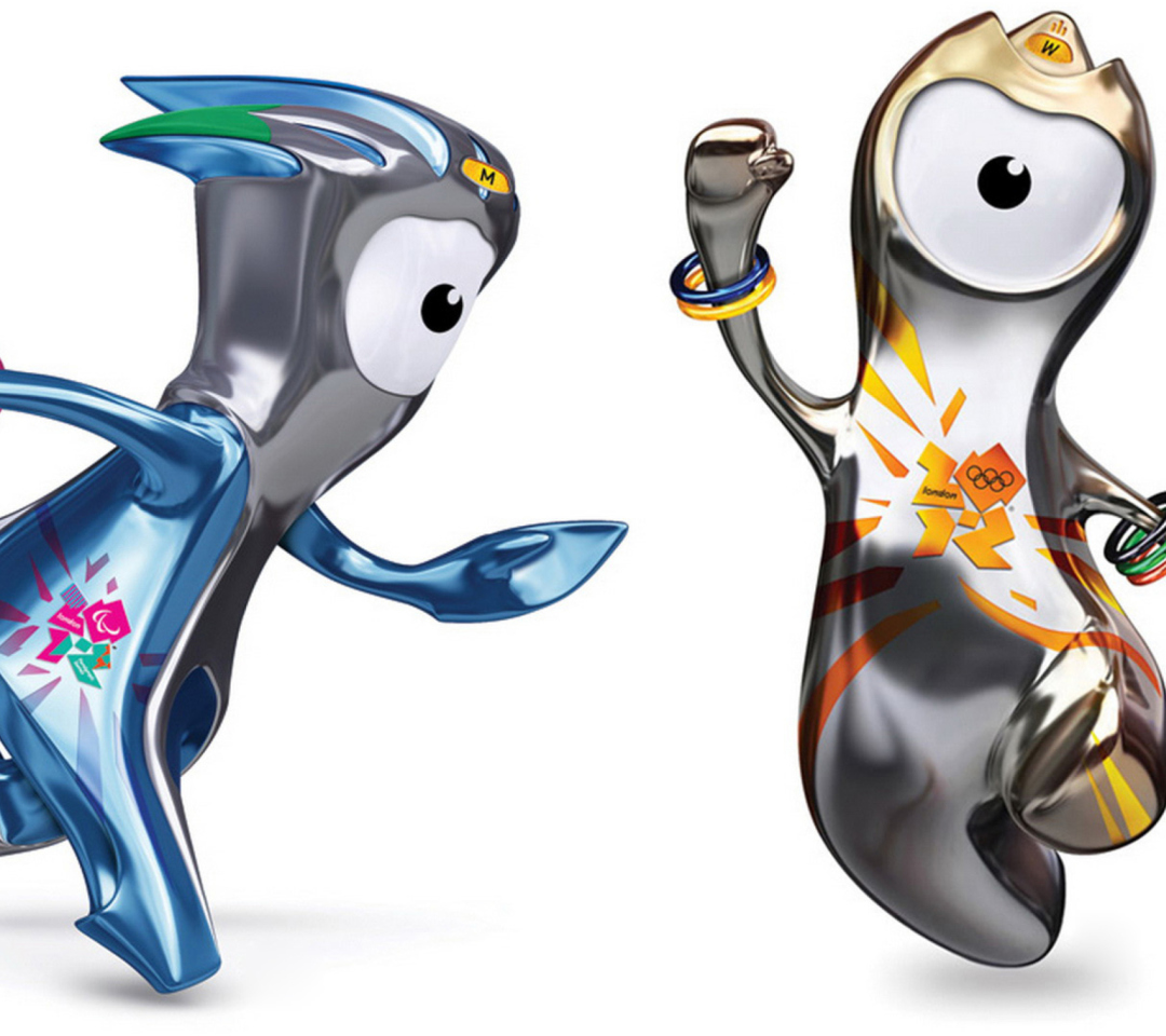 Wenlock and Mandevillelond 2012 Olympic Games wallpaper 1080x960