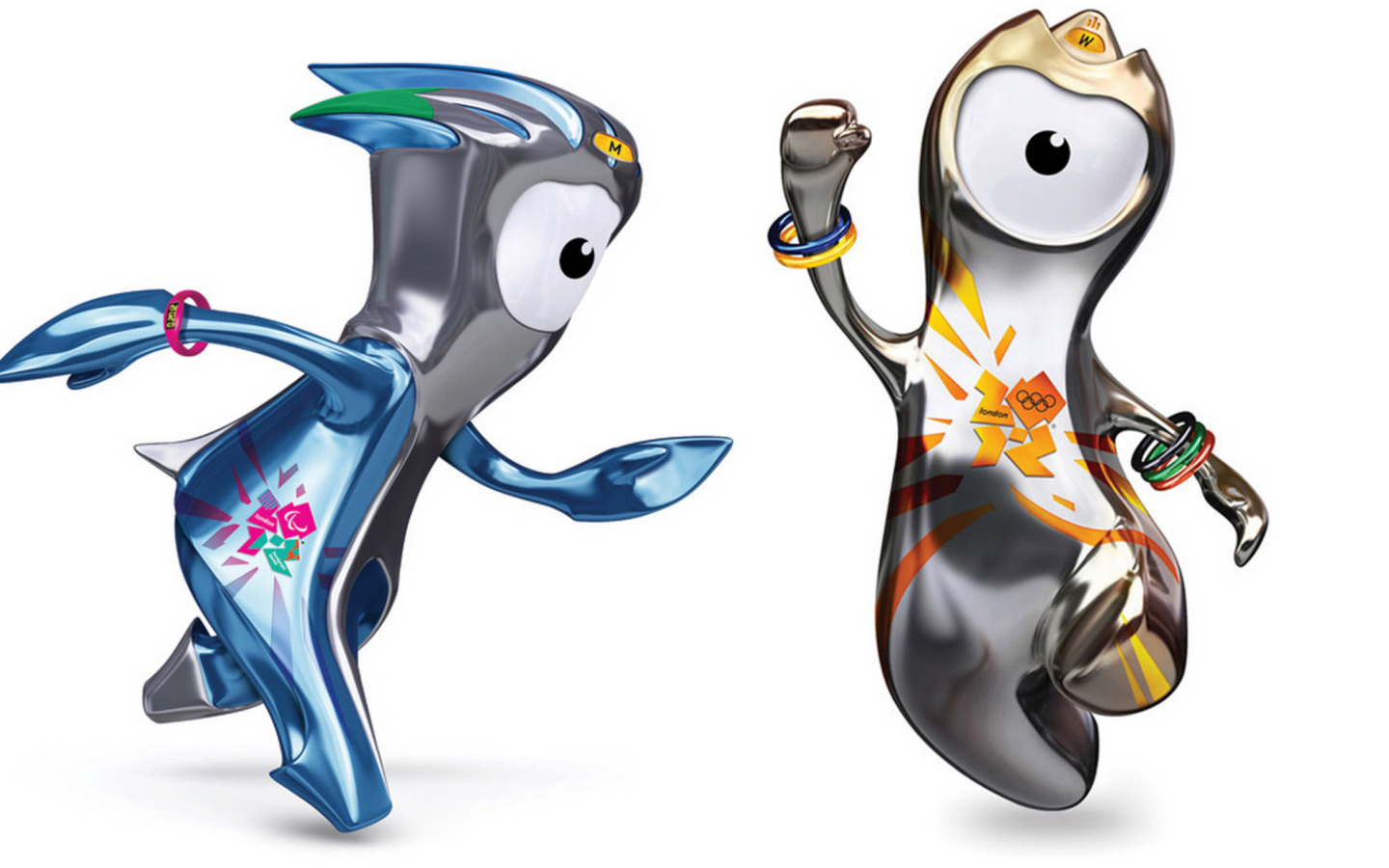 Wenlock and Mandevillelond 2012 Olympic Games wallpaper 1440x900