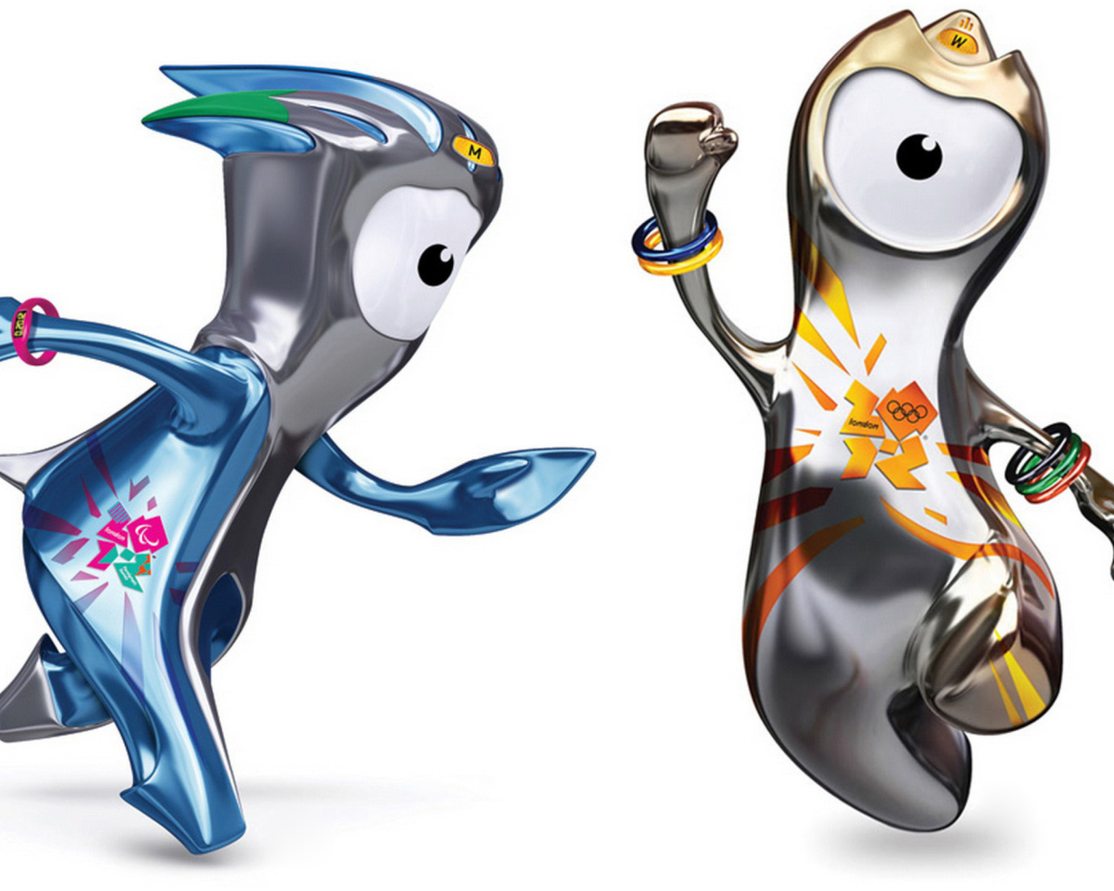 Wenlock and Mandevillelond 2012 Olympic Games wallpaper 1600x1280
