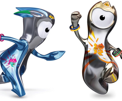 Wenlock and Mandevillelond 2012 Olympic Games wallpaper 480x400