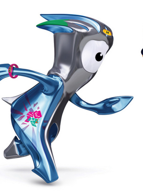 Wenlock and Mandevillelond 2012 Olympic Games wallpaper 480x640