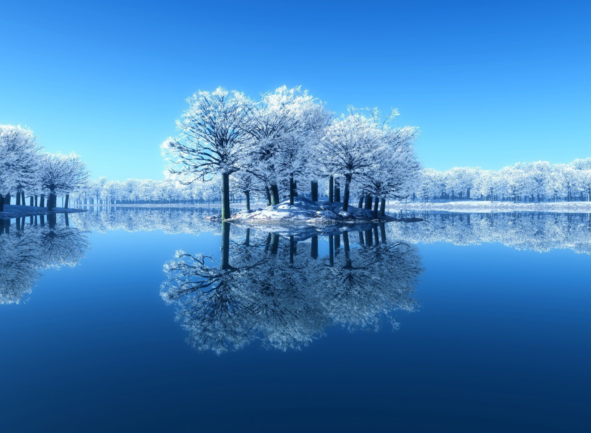 Обои Winter Reflections 1920x1408