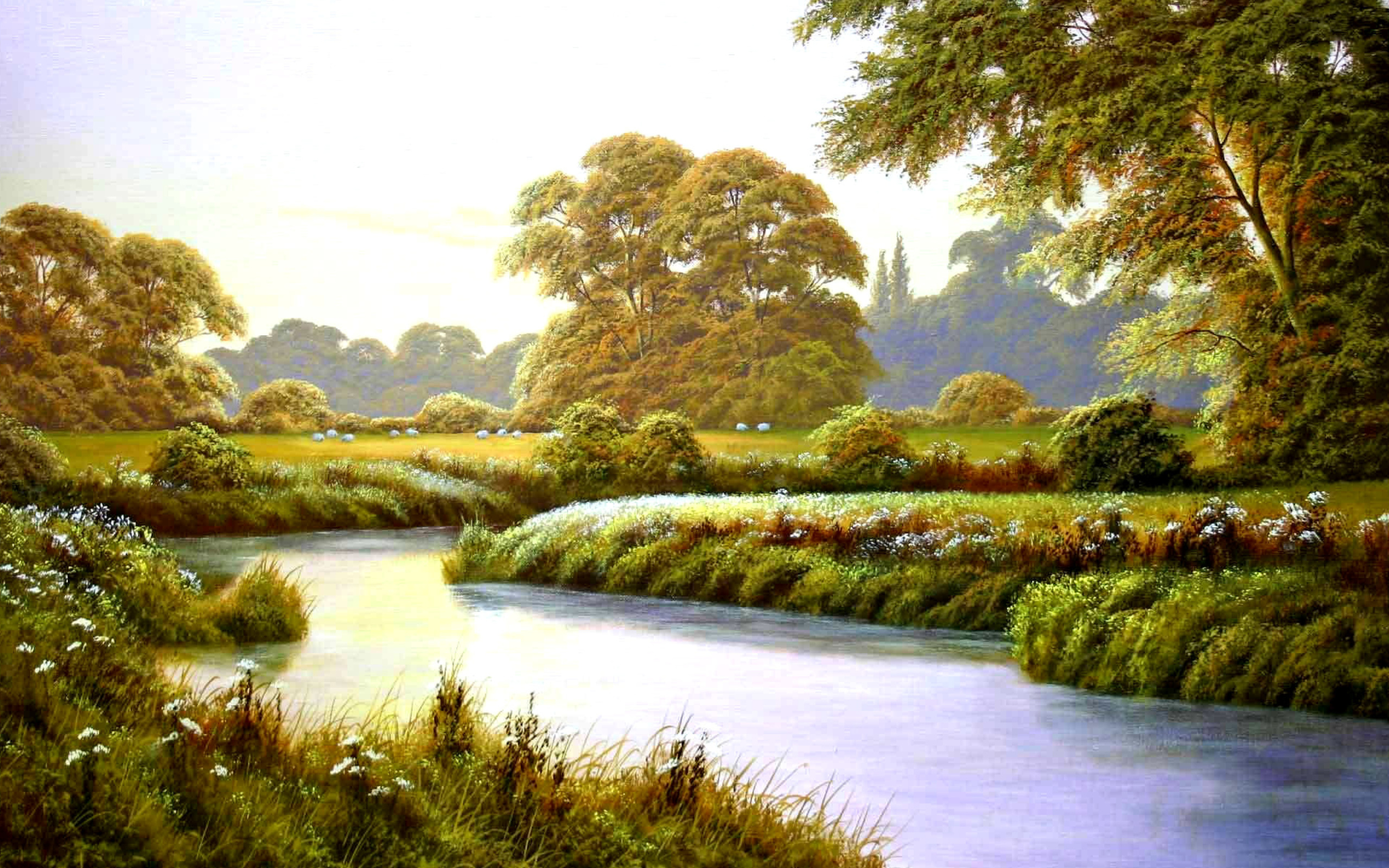 Terry Grundy Autumn Coming Landscape Painting screenshot #1 2560x1600