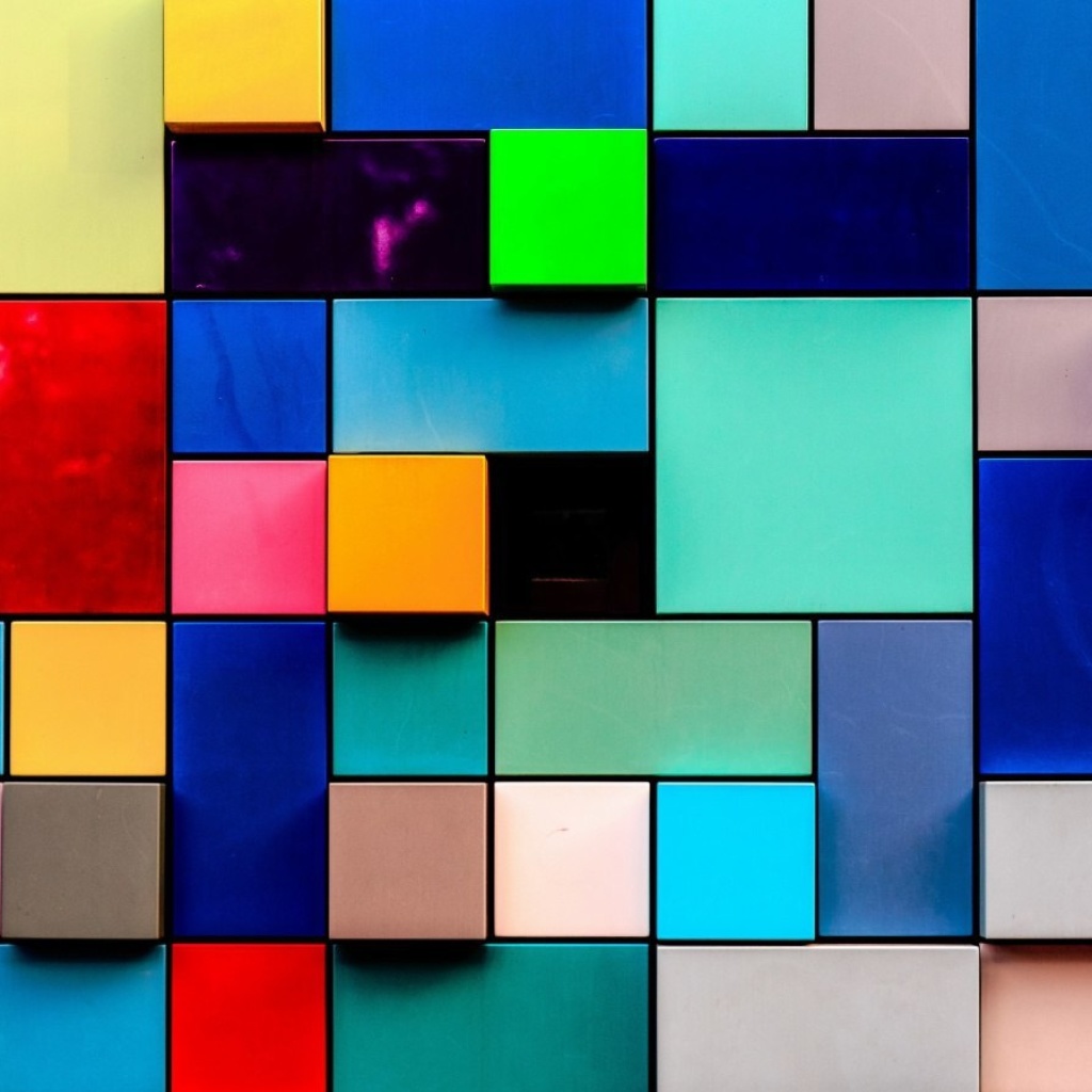 Colored squares wallpaper 1024x1024