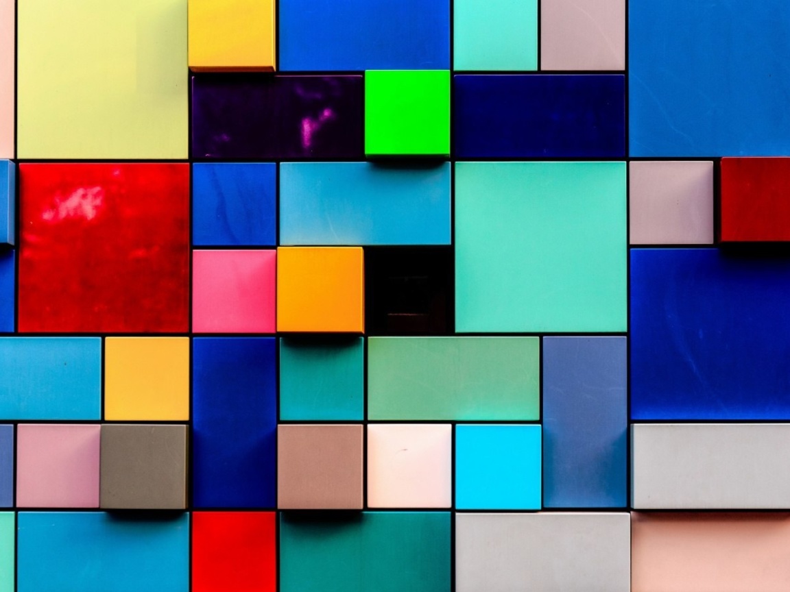 Colored squares wallpaper 1152x864