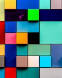 Das Colored squares Wallpaper 128x160