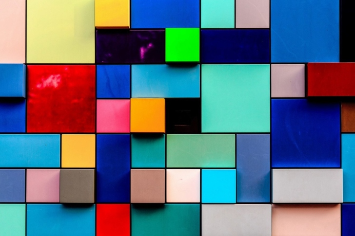 Colored squares wallpaper