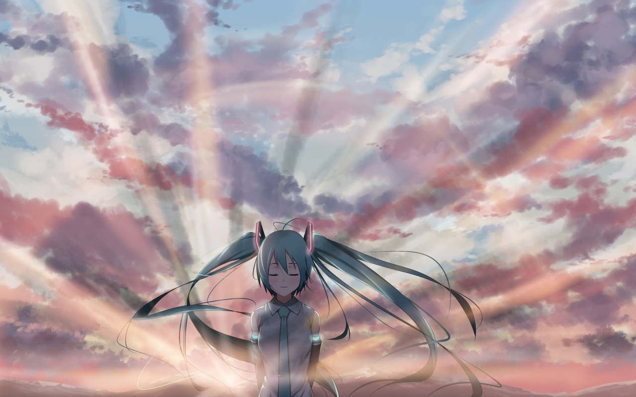 Vocaloid, Hatsune Miku wallpaper 1280x800