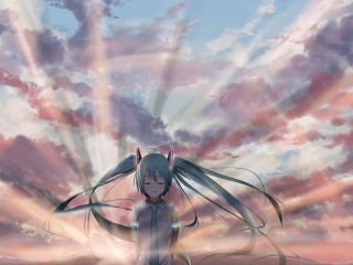 Das Vocaloid, Hatsune Miku Wallpaper 320x240