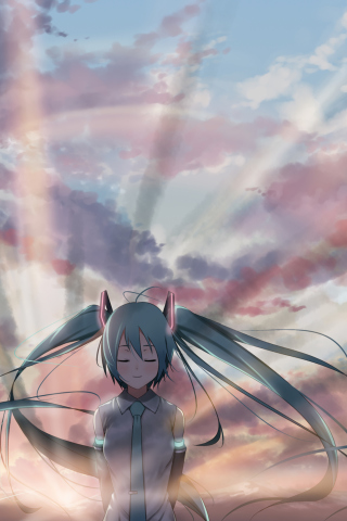 Das Vocaloid, Hatsune Miku Wallpaper 320x480