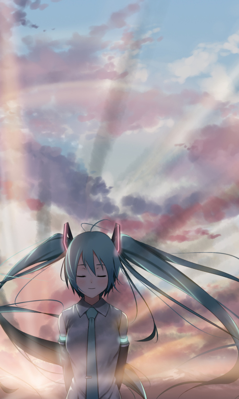 Screenshot №1 pro téma Vocaloid, Hatsune Miku 480x800