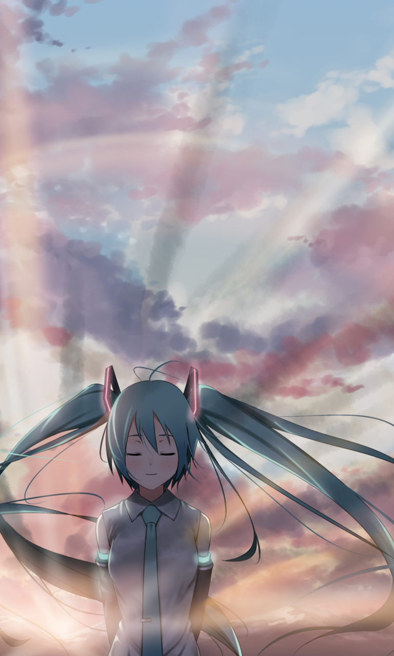 Screenshot №1 pro téma Vocaloid, Hatsune Miku 768x1280
