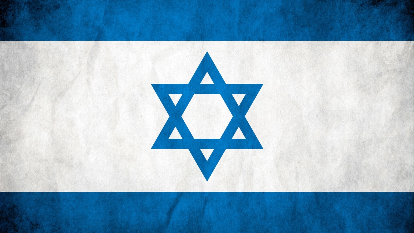 Israel Flag wallpaper 1366x768