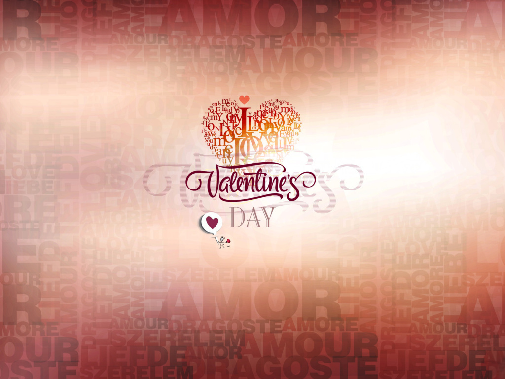 February 14 Valentines Day wallpaper 1024x768