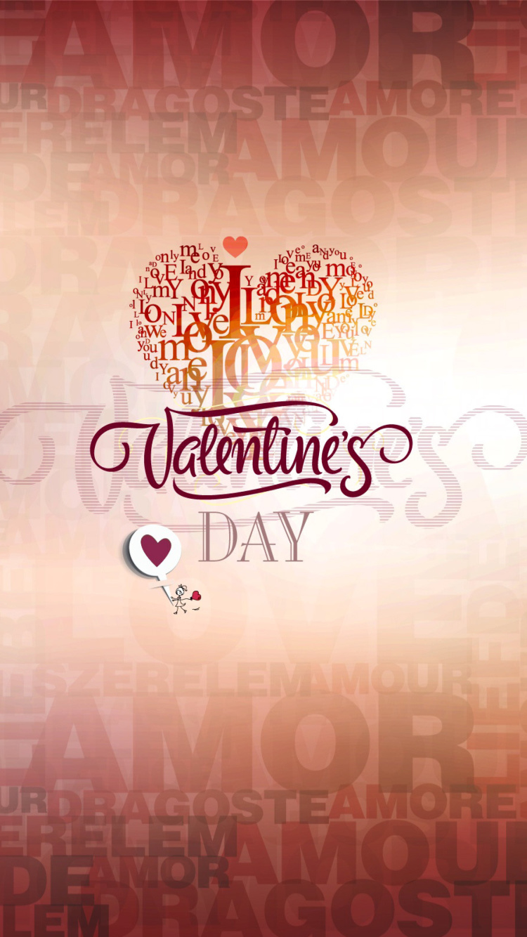 February 14 Valentines Day wallpaper 750x1334