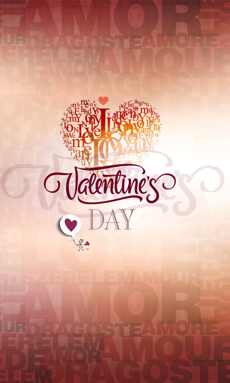 February 14 Valentines Day wallpaper 768x1280