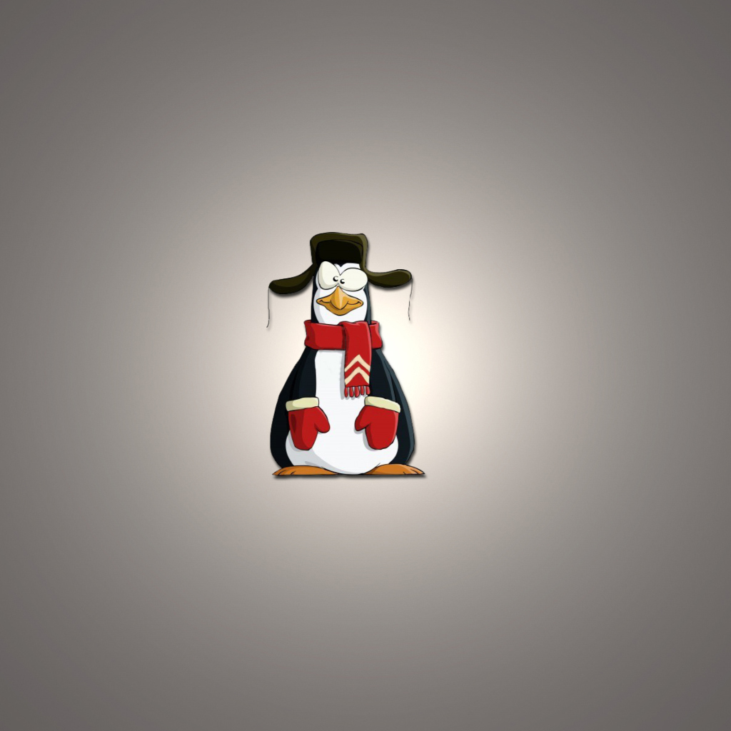 Sfondi Funny Penguin Illustration 1024x1024