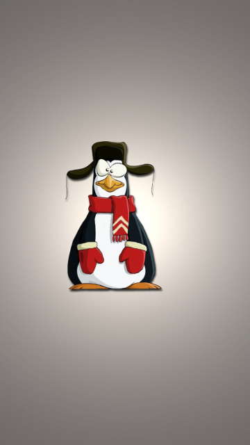 Screenshot №1 pro téma Funny Penguin Illustration 360x640