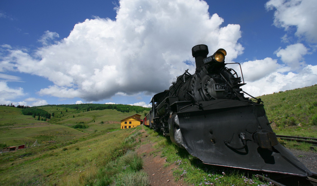 Screenshot №1 pro téma Train In Field 1024x600