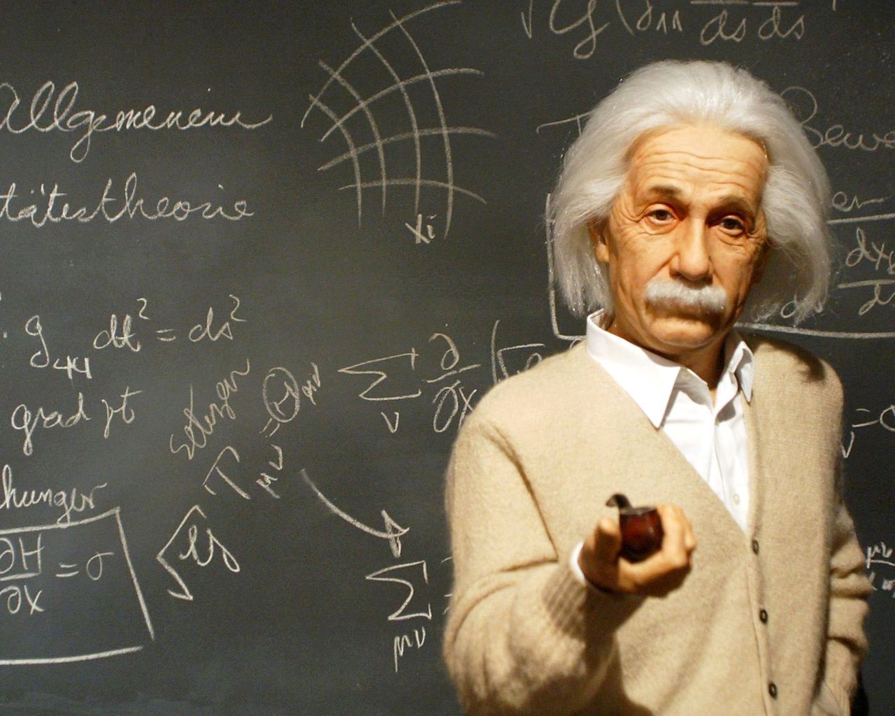 Einstein and Formula wallpaper 1280x1024