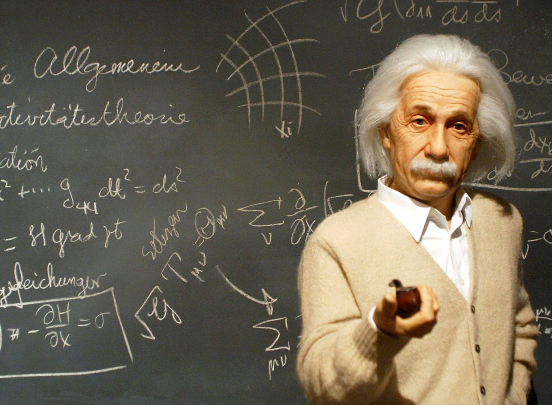 Обои Einstein and Formula 1920x1408