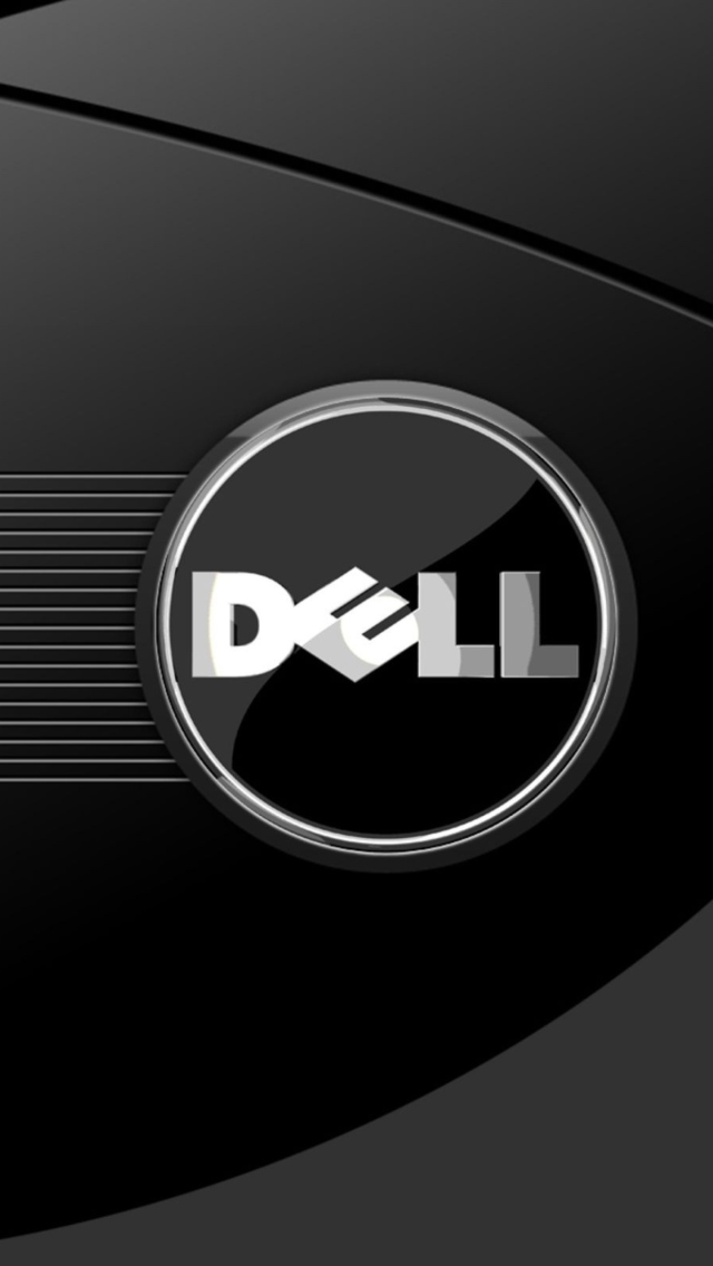 Dell Black And White Logo screenshot #1 640x1136