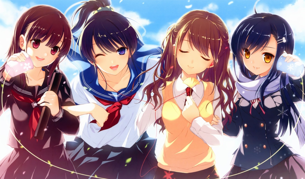 Screenshot №1 pro téma Anime Schoolgirls 1024x600
