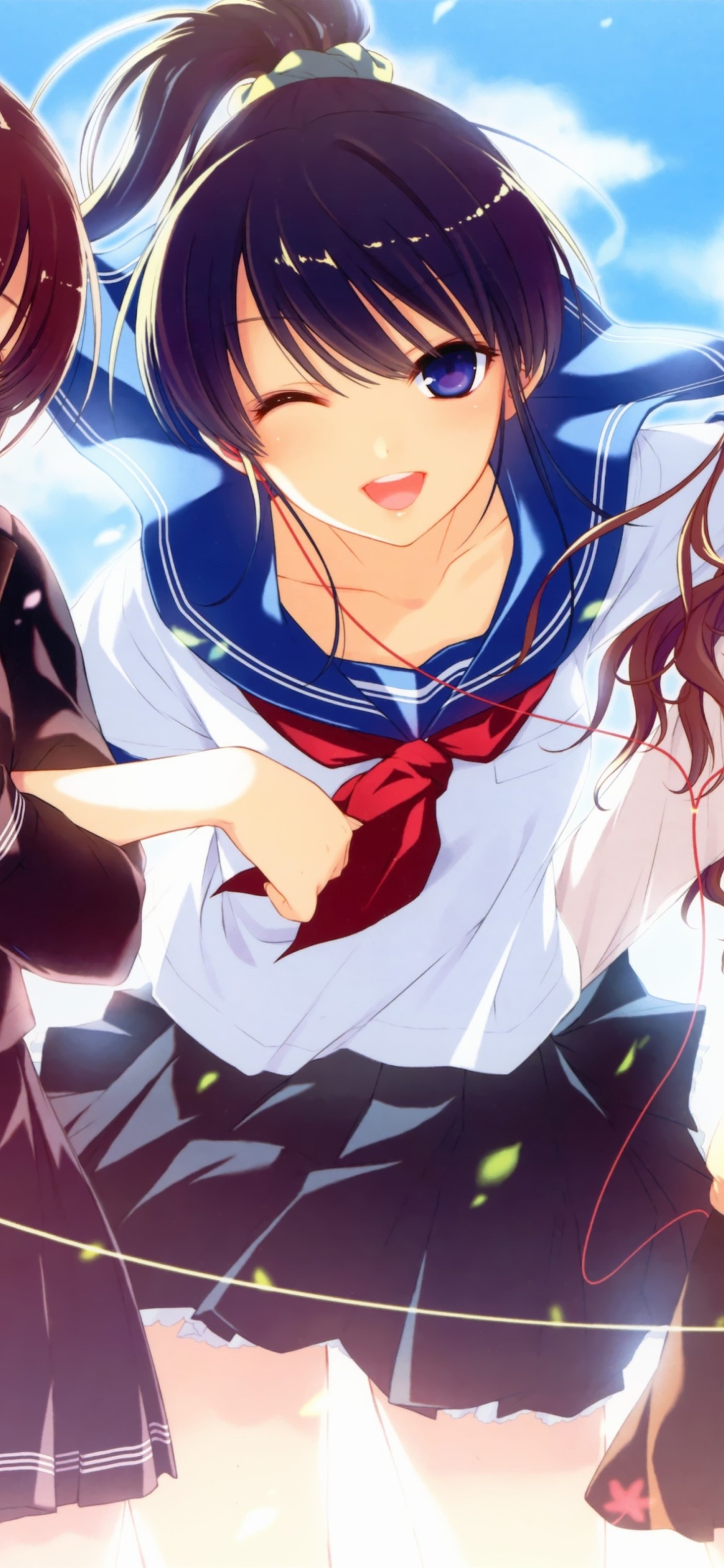 Screenshot №1 pro téma Anime Schoolgirls 1170x2532