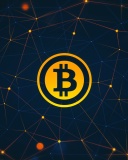 Das Bitcoin Cryptocurrency Wallpaper 128x160
