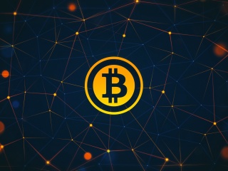 Das Bitcoin Cryptocurrency Wallpaper 320x240