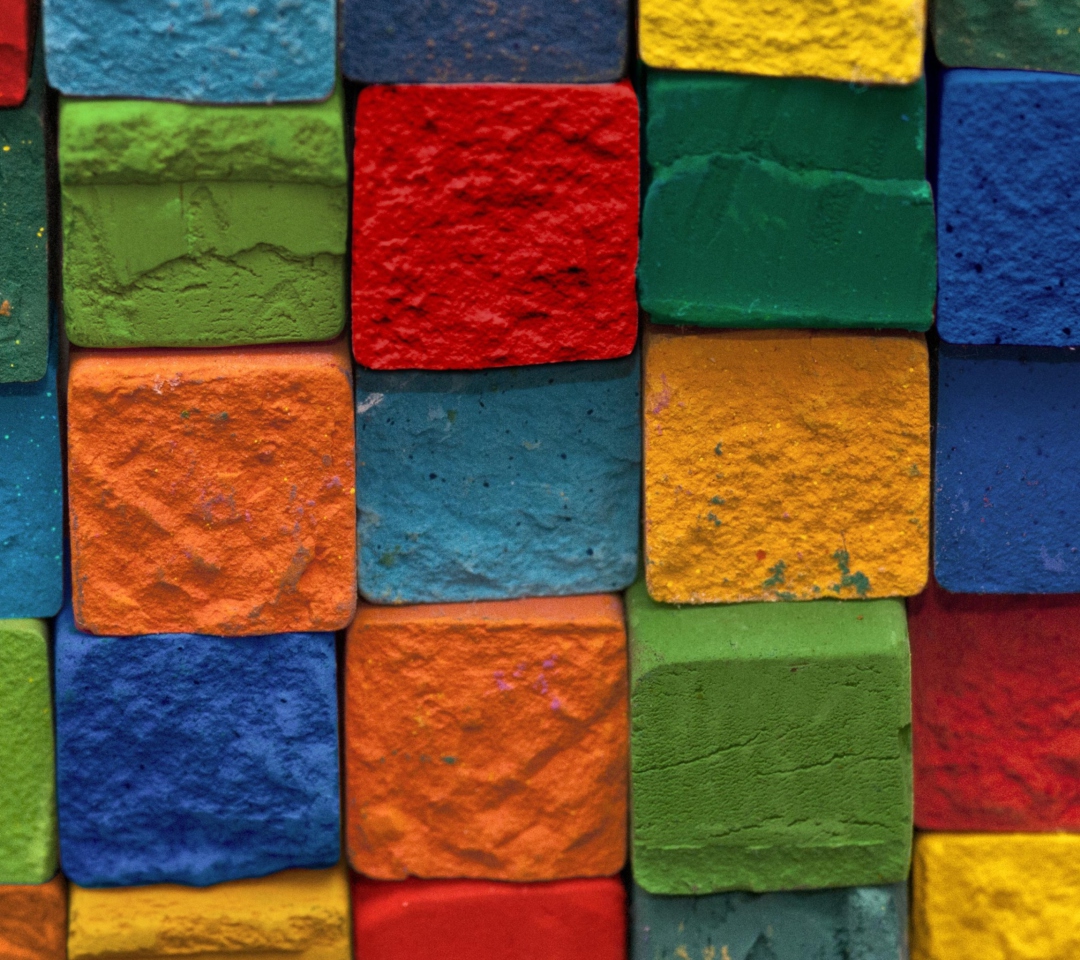 Das Colorful Bricks Wallpaper 1080x960