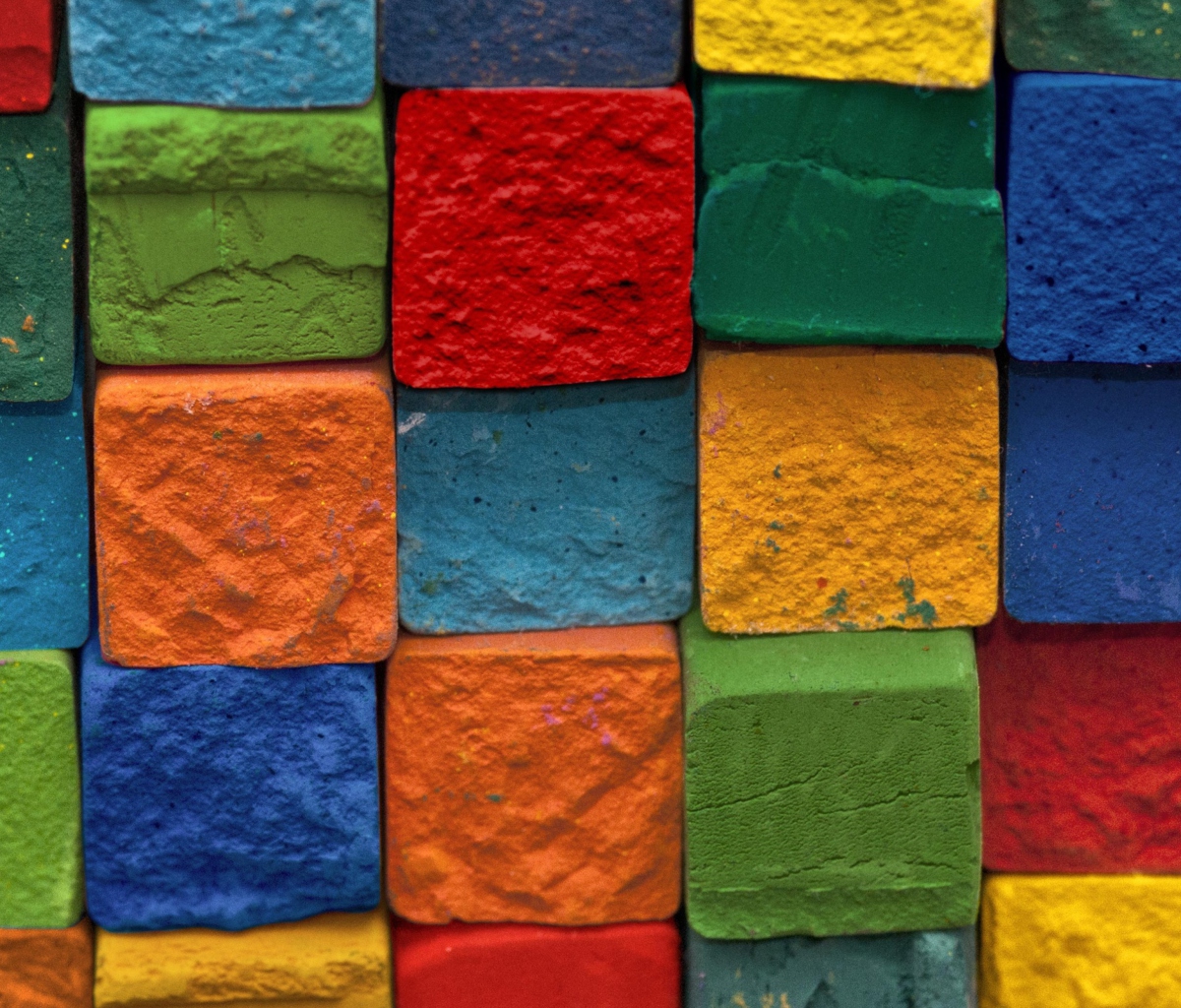 Colorful Bricks wallpaper 1200x1024