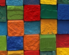 Fondo de pantalla Colorful Bricks 220x176