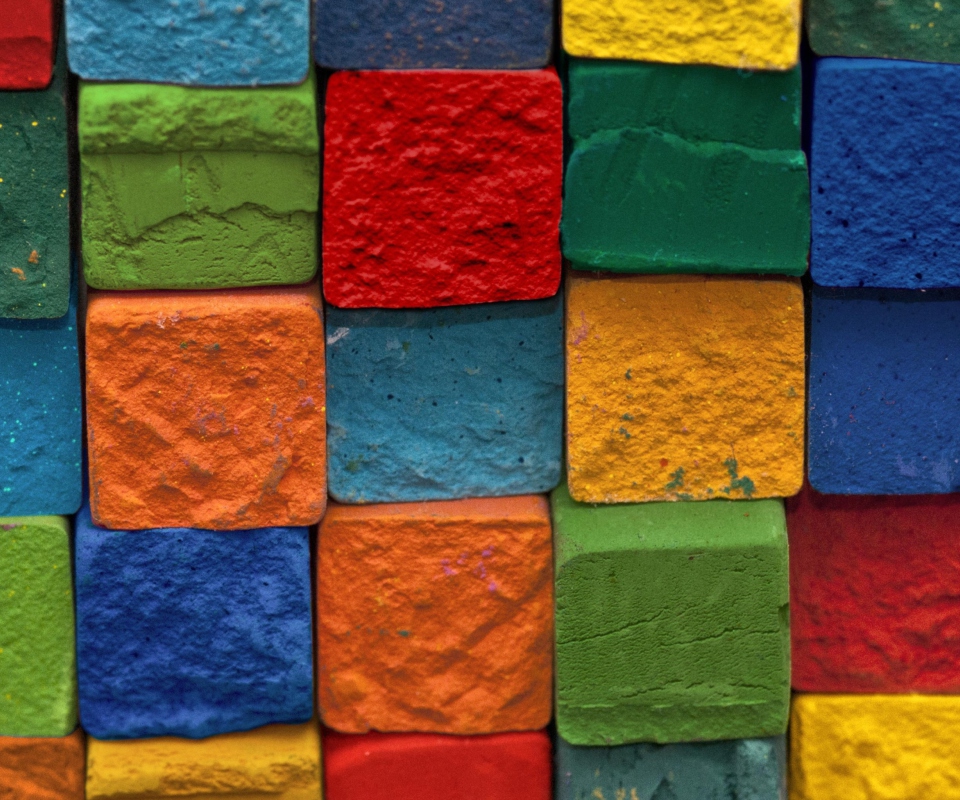 Обои Colorful Bricks 960x800