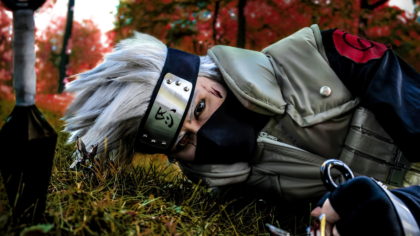 Das Hatake Kakashi Cosplay Costume Wallpaper 1366x768