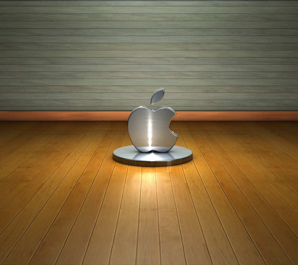 Screenshot №1 pro téma Metallic Apple Logo 960x854