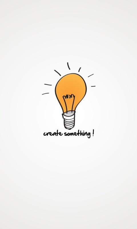 Das Create Something Wallpaper 480x800