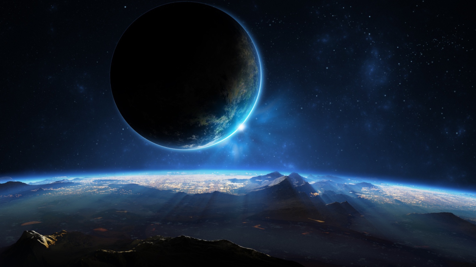 Distant Planet wallpaper 1600x900