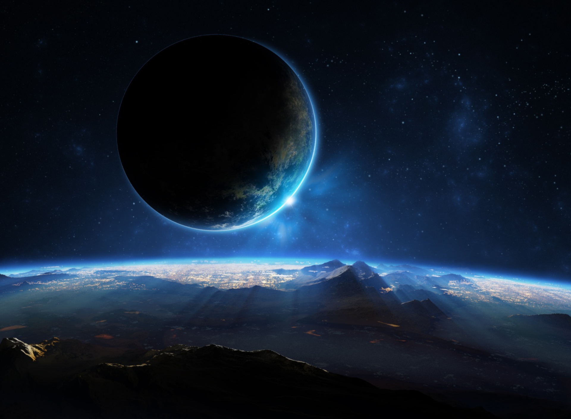 Обои Distant Planet 1920x1408