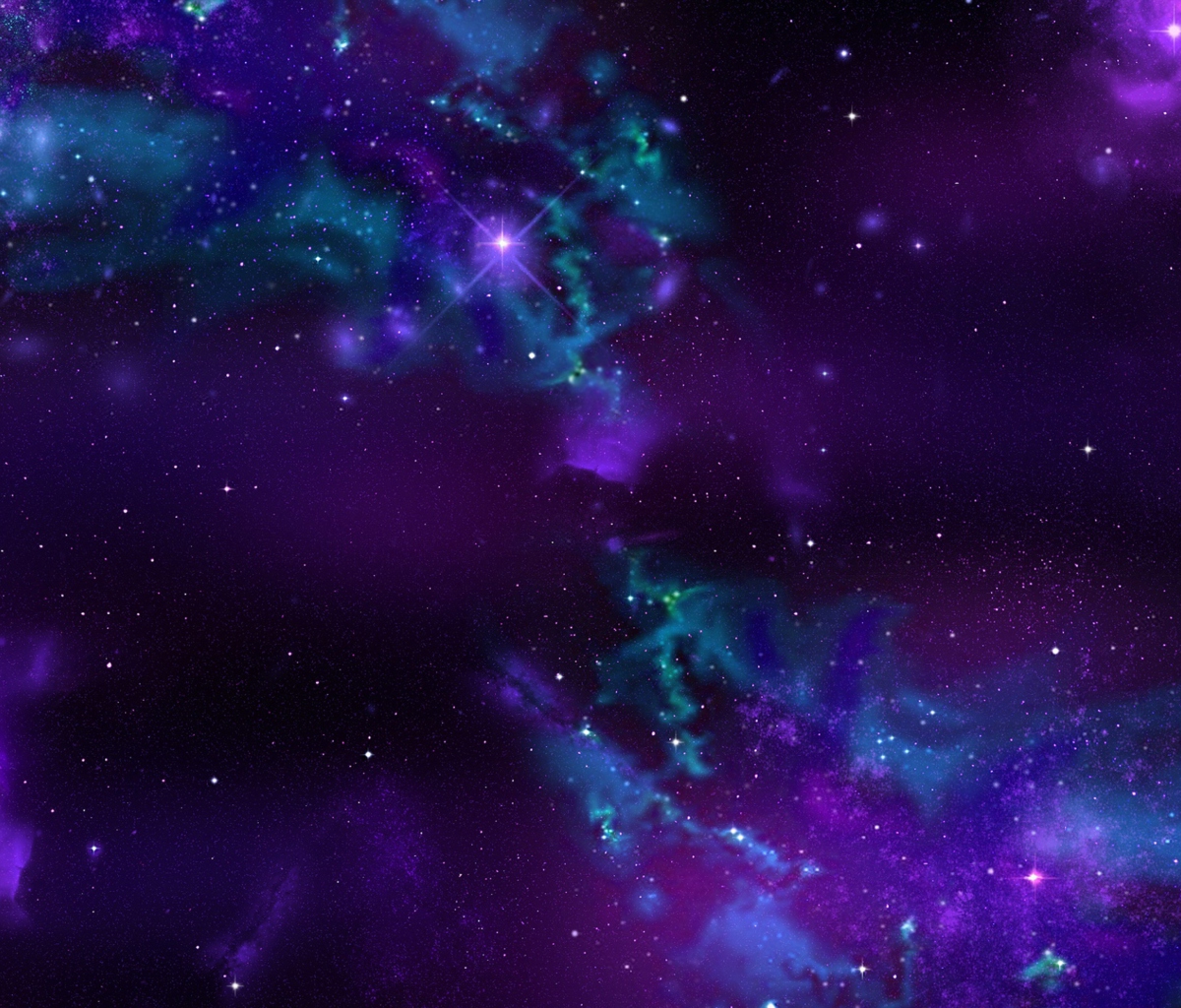 Обои Starry Purple Night 1200x1024