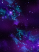 Screenshot №1 pro téma Starry Purple Night 132x176