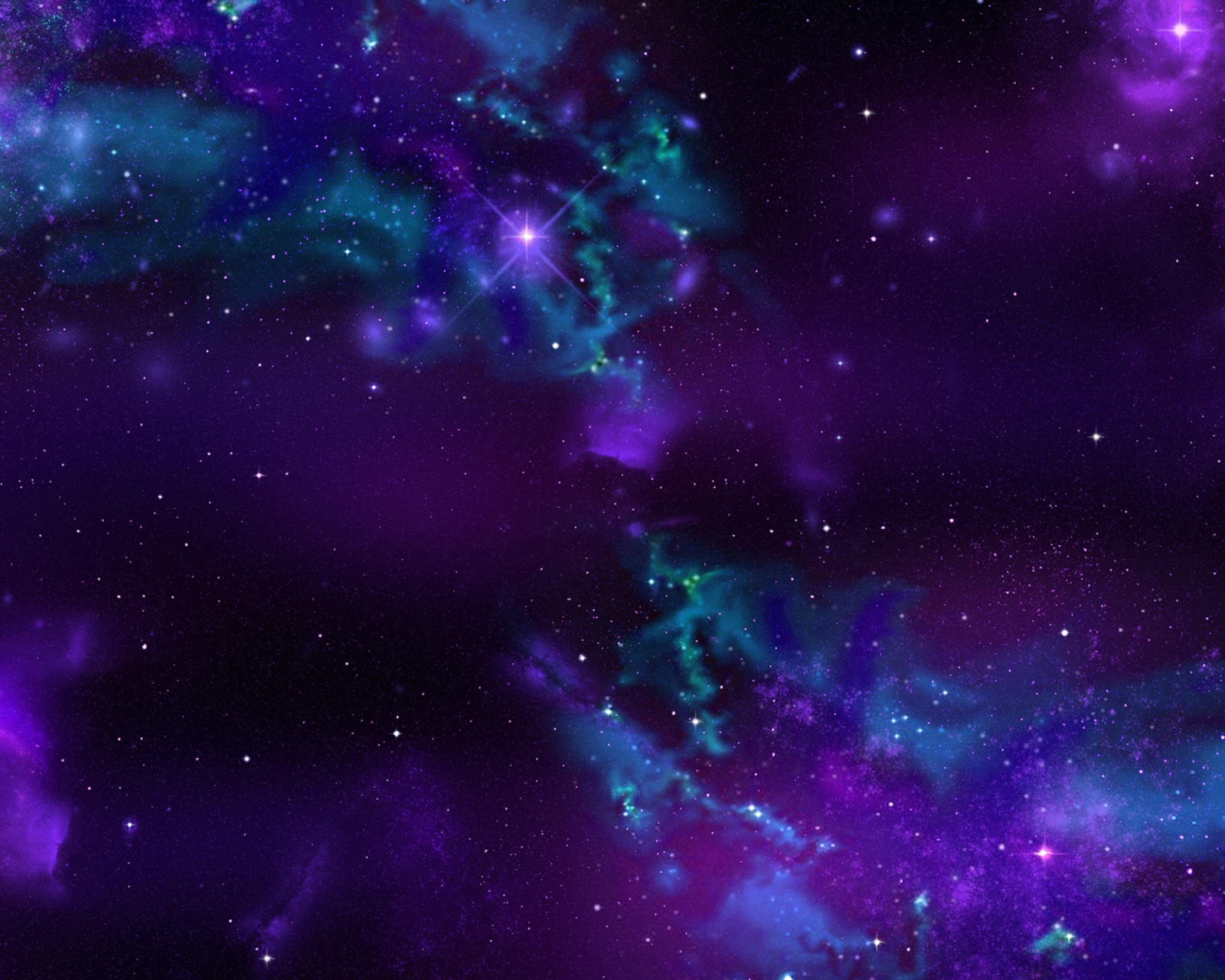 Screenshot №1 pro téma Starry Purple Night 1600x1280