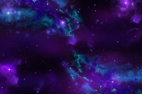 Обои Starry Purple Night 480x320