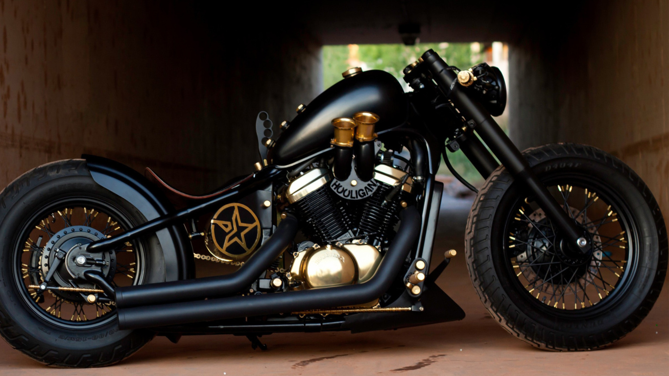 Bobber Hooligan Bike wallpaper 1366x768