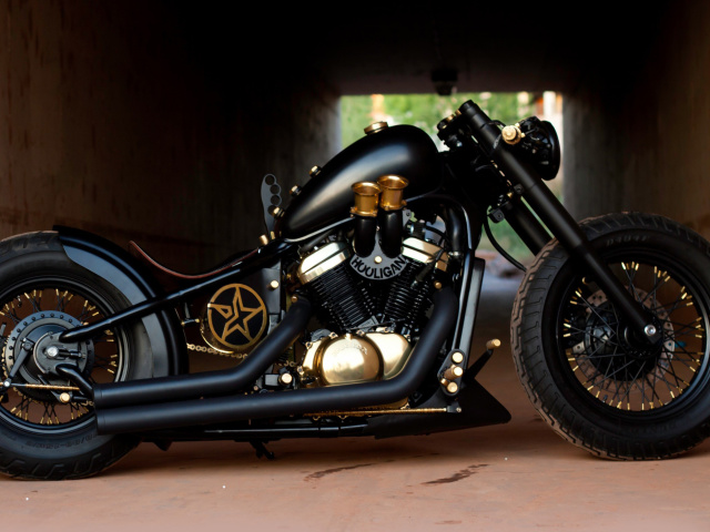 Das Bobber Hooligan Bike Wallpaper 640x480