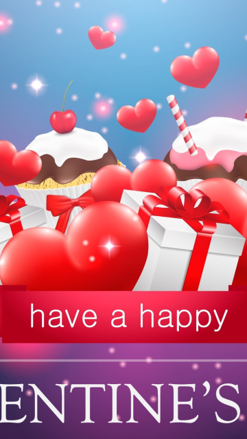 Das Happy Valentines Day Wallpaper 360x640