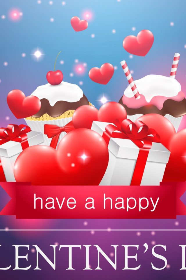 Обои Happy Valentines Day 640x960
