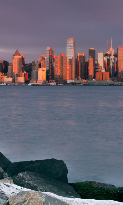 Screenshot №1 pro téma Sunrise Over Manhattan 480x800