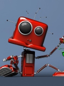 Das Red Robot Wallpaper 132x176