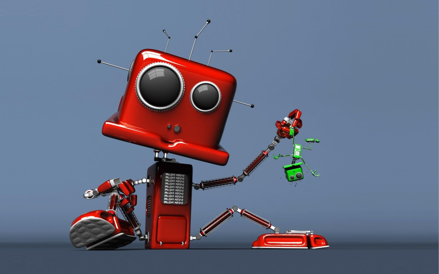 Screenshot №1 pro téma Red Robot 1680x1050